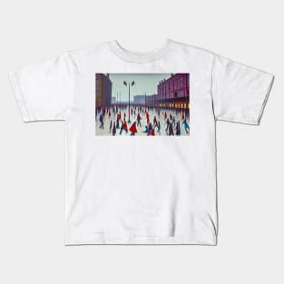 Skating on the Lowry Ice Rink Kids T-Shirt